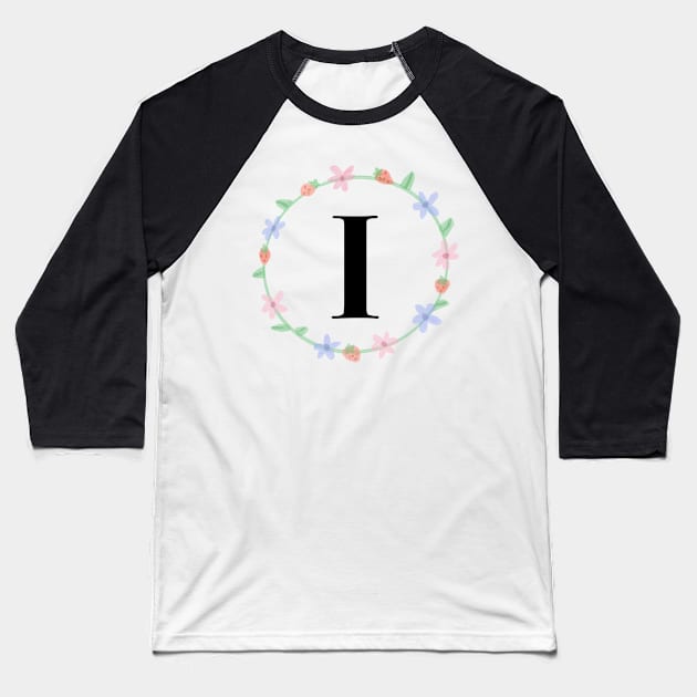 “I” initial Baseball T-Shirt by artoftilly